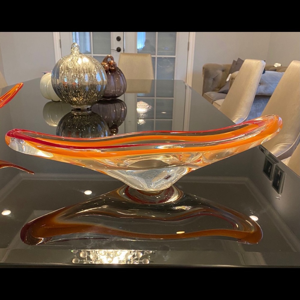 Artesian Glass abstract bowl